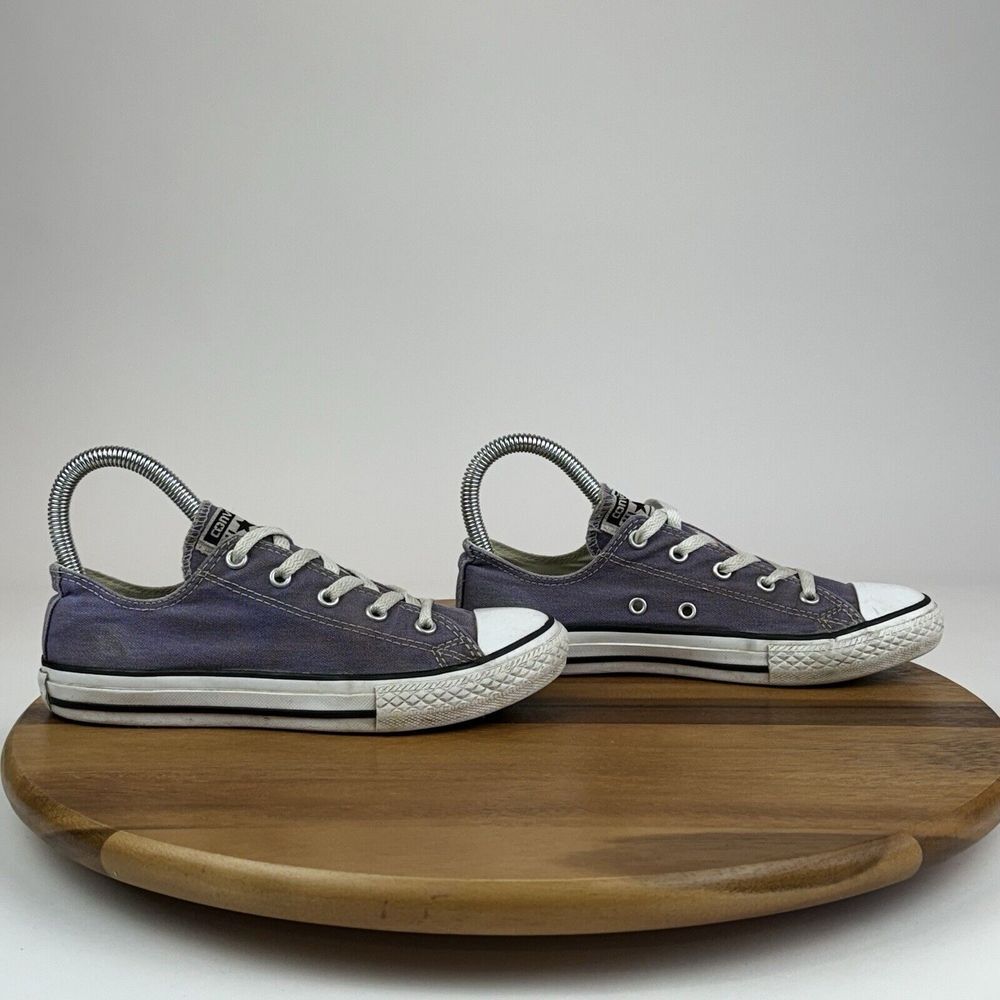 Big Kids Girls Converse Chuck All Star Purple Low Casual Sneakers Shoes Size 3 Y
